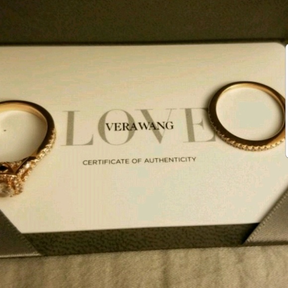 Vera Wang love Rose Gold engagement set size 7 - Picture 5 of 6